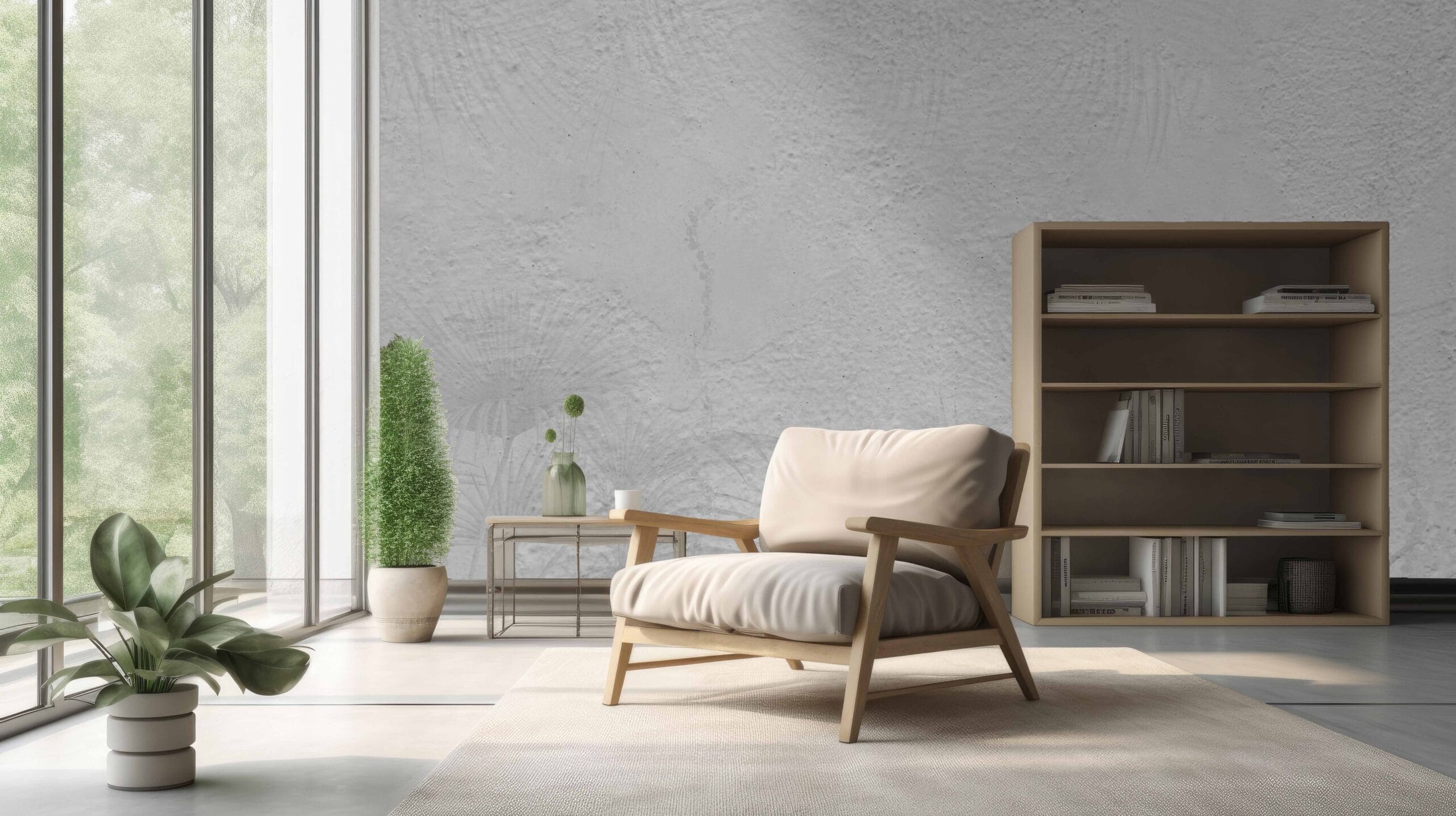 Sivi Beton s Palmama - Image 4