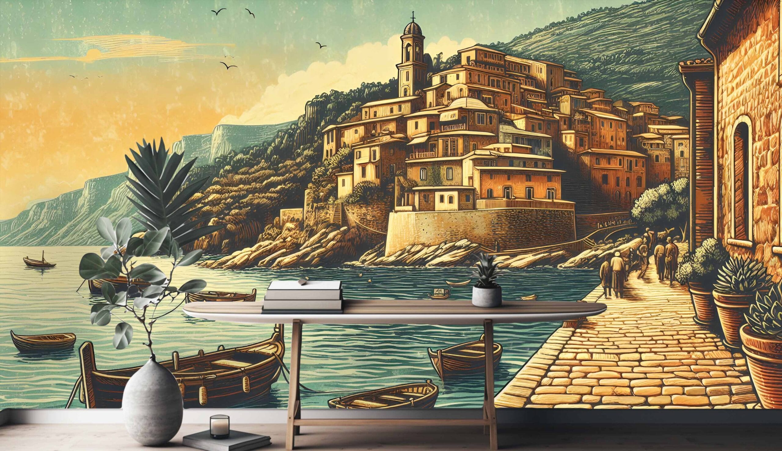 Mediteranska Obala u Zalasku Sunca - Image 2