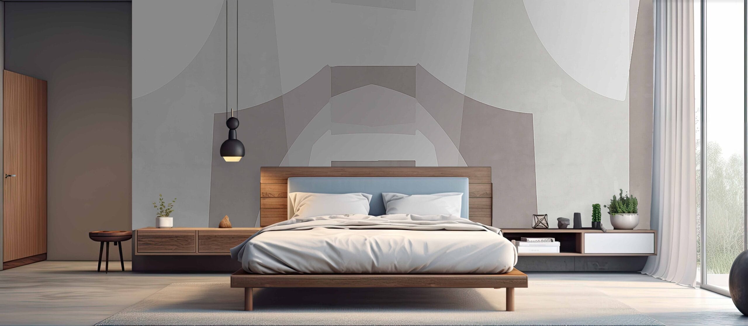 Minimalistička Apstrakcija u Neutralnim Tonovima - Image 3