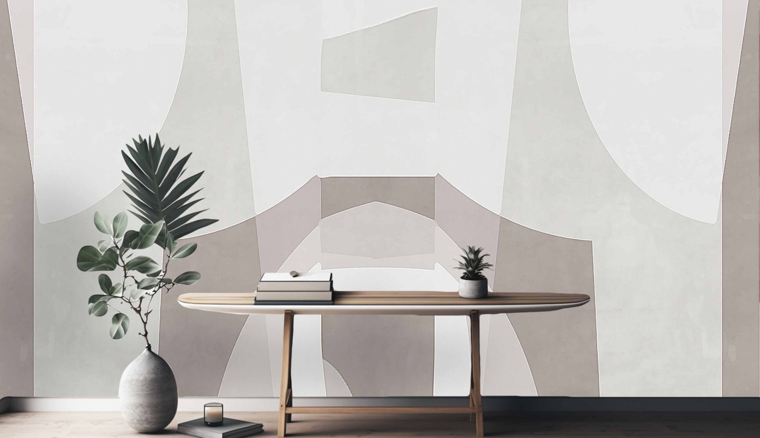 Minimalistička Apstrakcija u Neutralnim Tonovima - Image 4
